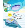 OutdoorMaster Kids Swim Goggles 2 Pack – Quick Adjustable Strap Swimming Goggles for Kids(A-yellow Blue)