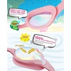 OutdoorMaster Kids Swim Goggles 2 Pack – Quick Adjustable Strap Swimming Goggles for Kids(Revo Purple Pink)