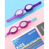 OutdoorMaster Kids Swim Goggles 2 Pack – Quick Adjustable Strap Swimming Goggles for Kids(Silver Pink)