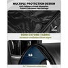 OutdoorMaster Padded Golf Travel Bag with Reinforced Wheels, 900D Heavy Duty Oxford Wear-Resistant and Waterproof Golf Travel Case, Soft-Sided Golf Club Bag, Shoes and Accessories Compartment(Blue)