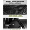 OutdoorMaster Padded Golf Travel Bag with Reinforced Wheels, 900D Heavy Duty Oxford Wear-Resistant and Waterproof Golf Travel Case, Soft-Sided Golf Club Bag, Shoes and Accessories Compartment(Black)