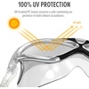 OutdoorMaster Swim Mask – Wide View Swimming Mask & Goggles Anti-fog Waterproof(A-black)