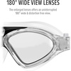 OutdoorMaster Swim Mask – Wide View Swimming Mask & Goggles Anti-fog Waterproof(A-black)