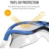 OutdoorMaster Swim Mask – Wide View Swimming Mask & Goggles Anti-fog Waterproof(A-blue)