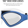 OutdoorMaster Swim Mask – Wide View Swimming Mask & Goggles Anti-fog Waterproof(A-blue)