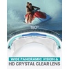 OutdoorMaster Swim Mask – Wide View Swimming Mask & Goggles Anti-fog Waterproof(A-blue Mirror)