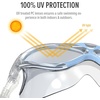 OutdoorMaster Swim Mask – Wide View Swimming Mask & Goggles Anti-fog Waterproof(A-light Blue)