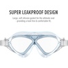 OutdoorMaster Swim Mask – Wide View Swimming Mask & Goggles Anti-fog Waterproof(A-light Blue)