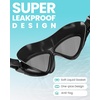 OutdoorMaster Swim Mask – Wide View Swimming Mask & Goggles Anti-fog Waterproof(B-silver)