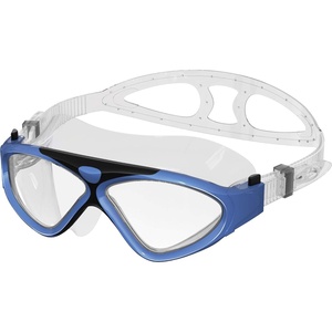 OutdoorMaster Swim Mask – Wide View Swimming Mask & Goggles Anti-fog Waterproof(A-blue)