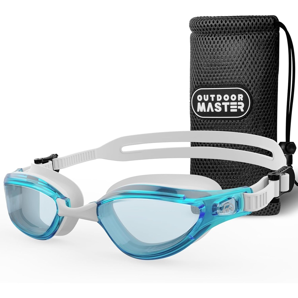 image:imageOutdoorMaster Goby Swim Goggles Antifog Swimming Goggles No Leaking UV Protetion Adults Men Women YouthLight Blue