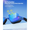 OutdoorMaster Goby Swim Goggles, Anti-fog Swimming Goggles No Leaking UV Protetion Adults Men Women Youth(Mirrored Blue)