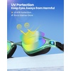 OutdoorMaster Goby Swim Goggles, Anti-fog Swimming Goggles No Leaking UV Protetion Adults Men Women Youth(Mirrored Green)