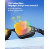 OutdoorMaster Goby Swim Goggles, Anti-fog Swimming Goggles No Leaking UV Protetion Adults Men Women Youth(Mirrored Red)