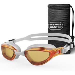 OutdoorMaster Goby Swim Goggles, Anti-fog Swimming Goggles No Leaking UV Protetion Adults Men Women Youth(Rose)