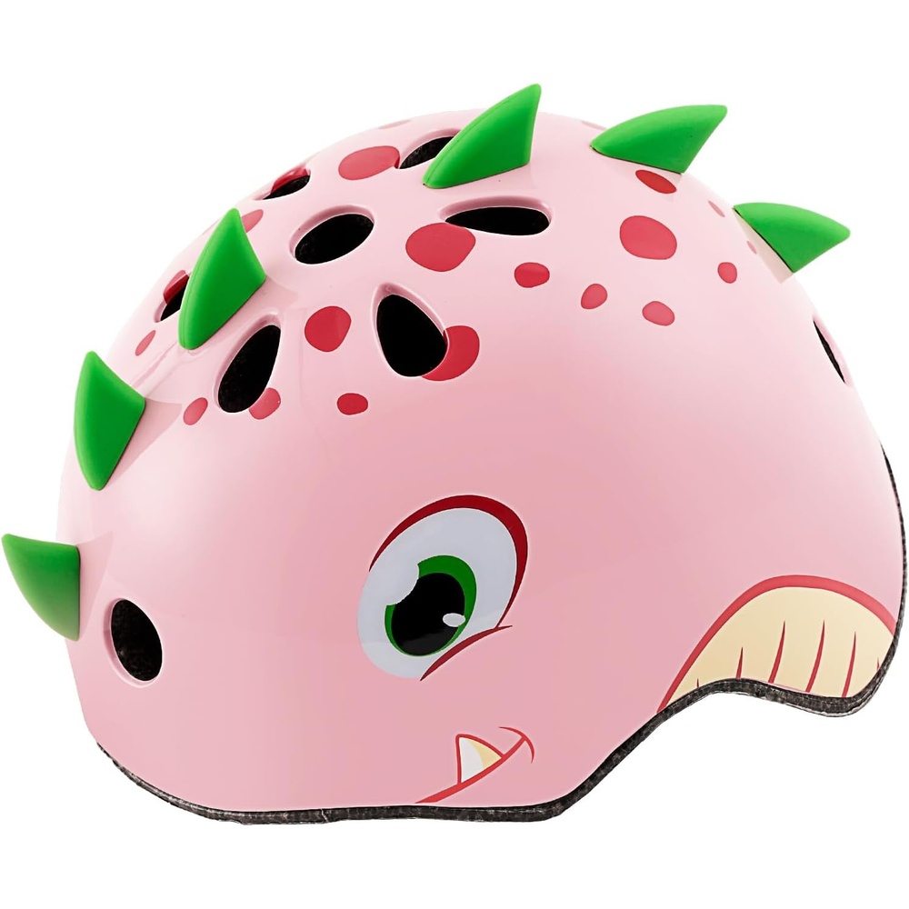 image:imageOutdoorMaster Kids Bike Helmet Protective Adjustable Lightweight Comfortable MultiSport for Boys and Girls 2 SizesDinosaur Pink