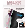 OutdoorMaster Knee Pads for Skating Knee and Elbow Pads for Adult &Youth – Skateboard Protective Gear with Wrist Guards 3 in 1 Saver Series for Skate(Pink)