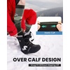 OutdoorMaster Ski Socks, 2-Pair Pack Skiing and Snowboarding Thermal Socks for Men with Non-Slip Cuff Design(Army Green)