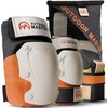 OutdoorMaster Knee Pads for Skating Knee and Elbow Pads for Adult &Youth – Skateboard Protective Gear with Wrist Guards 3 in 1 Saver Series for Skate(Orange)