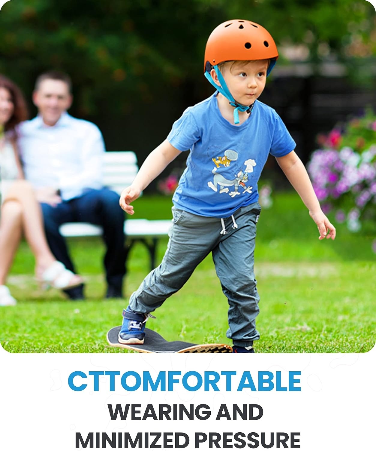 image:imageOutdoorMaster Kids Bike Helmet Adjustable for Cycling amp Skating ABS shell EPS foam Breathable washable liners CPSC certified Adjustable dial amp strap Toddler to youth fitMatte Orange