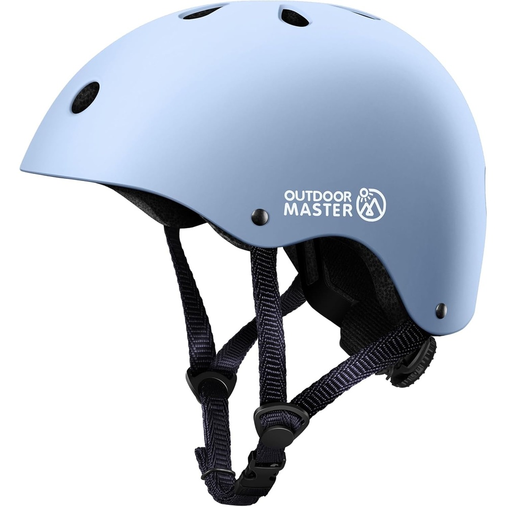 image:imageOutdoorMaster Kids Bike Helmet Adjustable for Cycling amp Skating ABS shell EPS foam Breathable washable liners CPSC certified Adjustable dial amp strap Toddler to youth fitBaby Blue