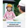 OutdoorMaster Kids Bike Helmet, Adjustable for Cycling & Skating | ABS shell + EPS foam, Breathable washable liners, CPSC certified, Adjustable dial & strap, Toddler to youth fit(Orange Pink Blue)