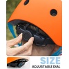 OutdoorMaster Kids Bike Helmet, Adjustable for Cycling & Skating | ABS shell + EPS foam, Breathable washable liners, CPSC certified, Adjustable dial & strap, Toddler to youth fit(Matte Orange)
