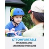 OutdoorMaster Kids Bike Helmet, Adjustable for Cycling & Skating | ABS shell + EPS foam, Breathable washable liners, CPSC certified, Adjustable dial & strap, Toddler to youth fit(Blue Green Blue)