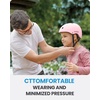 OutdoorMaster Kids Bike Helmet, Adjustable for Cycling & Skating | ABS shell + EPS foam, Breathable washable liners, CPSC certified, Adjustable dial & strap, Toddler to youth fit(Pale Pink)
