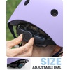 OutdoorMaster Kids Bike Helmet, Adjustable for Cycling & Skating | ABS shell + EPS foam, Breathable washable liners, CPSC certified, Adjustable dial & strap, Toddler to youth fit(Lavender)
