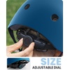 OutdoorMaster Kids Bike Helmet, Adjustable for Cycling & Skating | ABS shell + EPS foam, Breathable washable liners, CPSC certified, Adjustable dial & strap, Toddler to youth fit(Matte Navy)