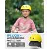 OutdoorMaster Kids Bike Helmet, Adjustable for Cycling & Skating | ABS shell + EPS foam, Breathable washable liners, CPSC certified, Adjustable dial & strap, Toddler to youth fit(Matte Yellow)