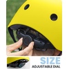 OutdoorMaster Kids Bike Helmet, Adjustable for Cycling & Skating | ABS shell + EPS foam, Breathable washable liners, CPSC certified, Adjustable dial & strap, Toddler to youth fit(Matte Yellow)
