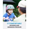 OutdoorMaster Kids Bike Helmet, Adjustable for Cycling & Skating | ABS shell + EPS foam, Breathable washable liners, CPSC certified, Adjustable dial & strap, Toddler to youth fit(Blue Pink)