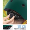 OutdoorMaster Kids Bike Helmet, Adjustable for Cycling & Skating | ABS shell + EPS foam, Breathable washable liners, CPSC certified, Adjustable dial & strap, Toddler to youth fit(Dark Green)