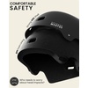 OutdoorMaster Beetles Snug Skateboard Bike Helmet for Adults, Youth | Two Removable Liners Ventilation Certified Multi-Sport Helmet for Cycling Commuter Scooter Roller Skating Longboard(A Carbon Black)