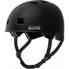 OutdoorMaster Beetles Snug Skateboard Bike Helmet for Adults, Youth | Two Removable Liners Ventilation Certified Multi-Sport Helmet for Cycling Commuter Scooter Roller Skating Longboard(A Carbon Black)