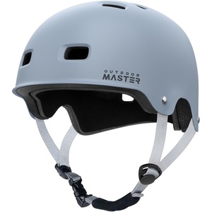 OutdoorMaster Beetles Snug Skateboard Bike Helmet for Adults, Youth | Two Removable Liners Ventilation Certified Multi-Sport Helmet for Cycling Commuter Scooter Roller Skating Longboard(Crystal Blue)