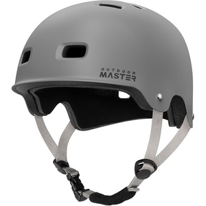 OutdoorMaster Beetles Snug Skateboard Bike Helmet for Adults, Youth | Two Removable Liners Ventilation Certified Multi-Sport Helmet for Cycling Commuter Scooter Roller Skating Longboard(Grey)