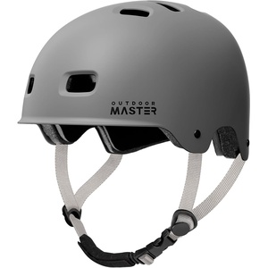 OutdoorMaster Beetles Snug Skateboard Bike Helmet for Adults, Youth | Two Removable Liners Ventilation Certified Multi-Sport Helmet for Cycling Commuter Scooter Roller Skating Longboard(Pavement Gray)