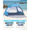OutdoorMaster Beach Tent for 3/4/6/8 Person, Portable Sun Shade Shelter(Blue)