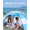 OutdoorMaster Beach Tent for 3/4/6/8 Person, Portable Sun Shade Shelter(Blue)