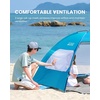OutdoorMaster Beach Tent for 3/4/6/8 Person, Portable Sun Shade Shelter(Blue)
