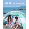 OutdoorMaster Beach Tent for 3/4/6/8 Person, Portable Sun Shade Shelter(Green)
