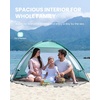 OutdoorMaster Beach Tent for 3/4/6/8 Person, Portable Sun Shade Shelter(Green)