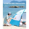 OutdoorMaster Beach Tent for 3/4/6/8 Person, Portable Sun Shade Shelter(Icy Blue)