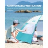 OutdoorMaster Beach Tent for 3/4/6/8 Person, Portable Sun Shade Shelter(Olive Green)