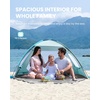 OutdoorMaster Beach Tent for 3/4/6/8 Person, Portable Sun Shade Shelter(Olive Green)