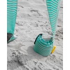 OutdoorMaster Beach Cabana with Fringes, 6′ x 6′ Beach Canopy for Sand(Stripes)